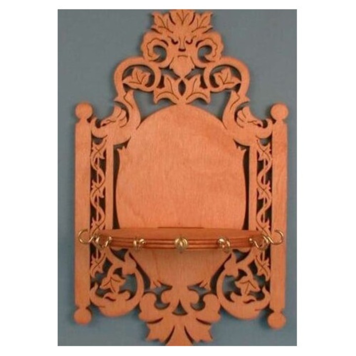 Rafturi din plywood, Intrahome, 3mm-4mm, 35x40cm, set Fretwork