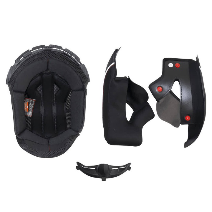 Casca moto SKA-P SPEEDER, изцяло черен интериор, размер M, комплект с 1 подложка за ухо и 2 подложки за бузи