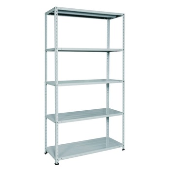 Raft metalic GRI, 70 kg/polita, 188 x 100 x 40 cm, 5 polite, montaj cu surub Raft metalic GRI, 70 kg/polita, 188 x 100 x 40 cm, 5 polite, montaj cu surub