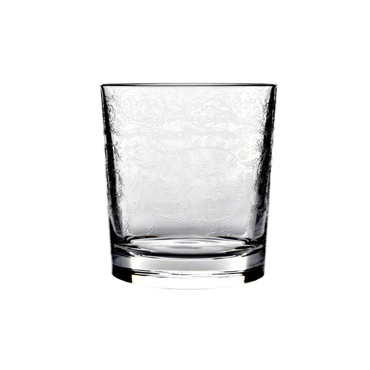 Pahar cristal whisky cu broderie "Bourgogne", 330 ml