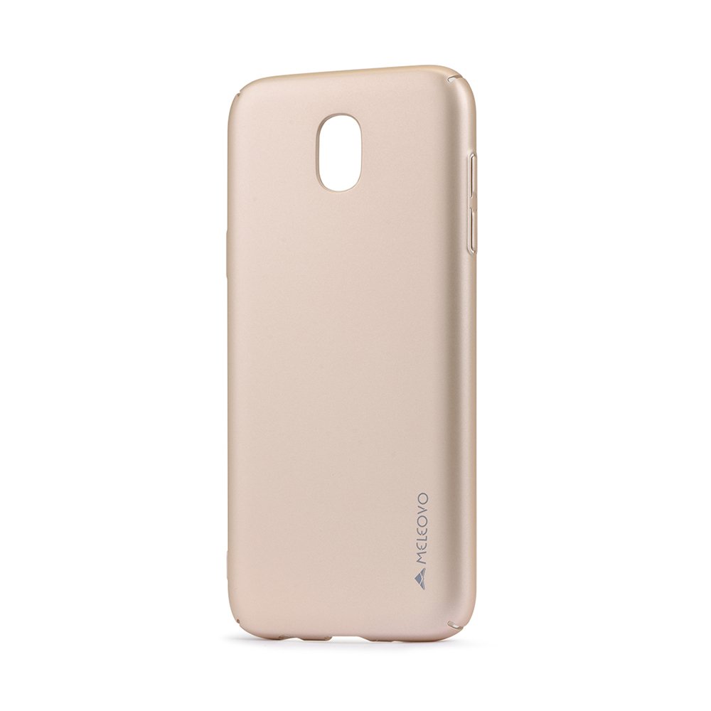 Carcasa Meleovo Metallic Slim pentru Samsung Galaxy J7 2017, Auriu