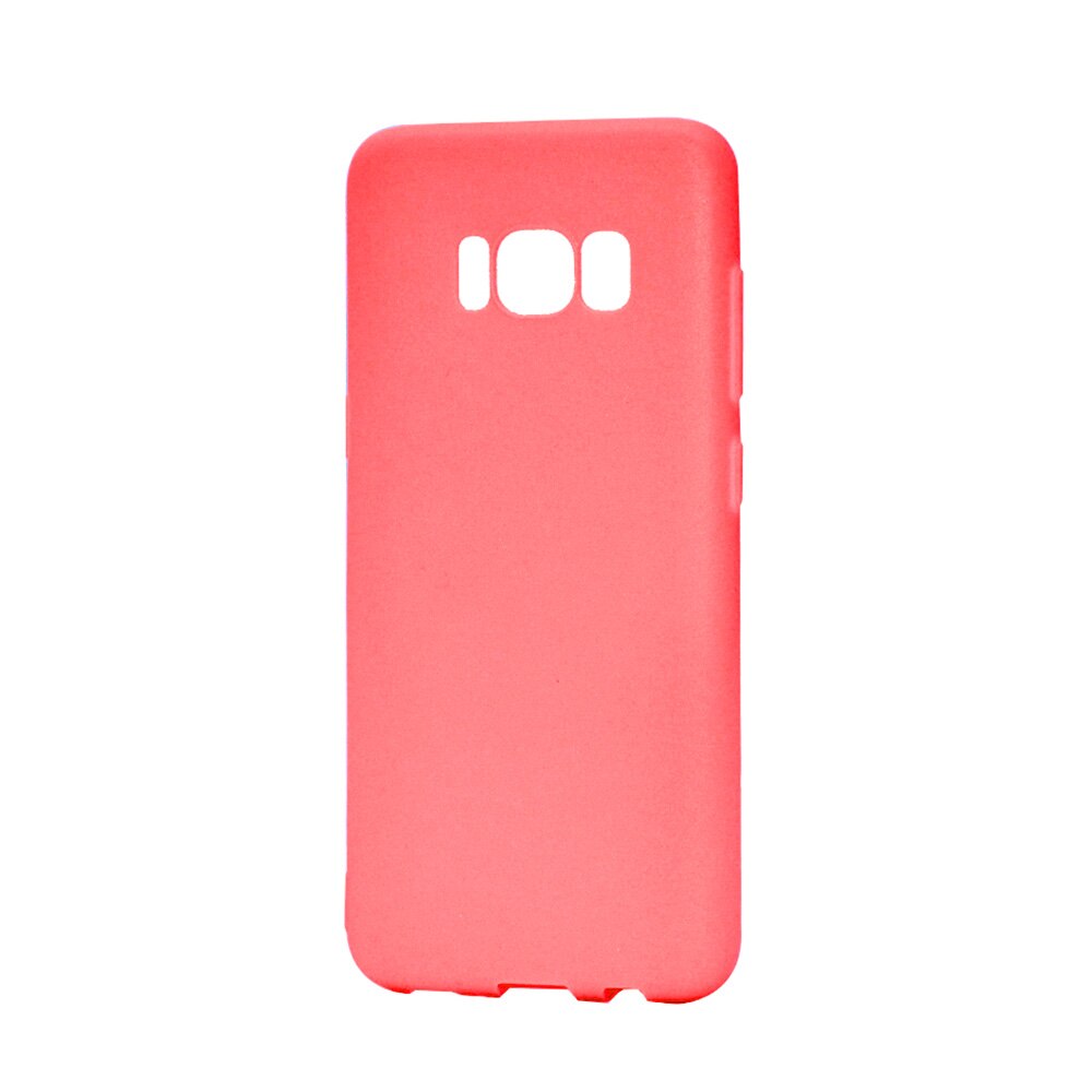 Husa silicon Lemontti Silky pentru Samsung Galaxy S8 G950, Rosu