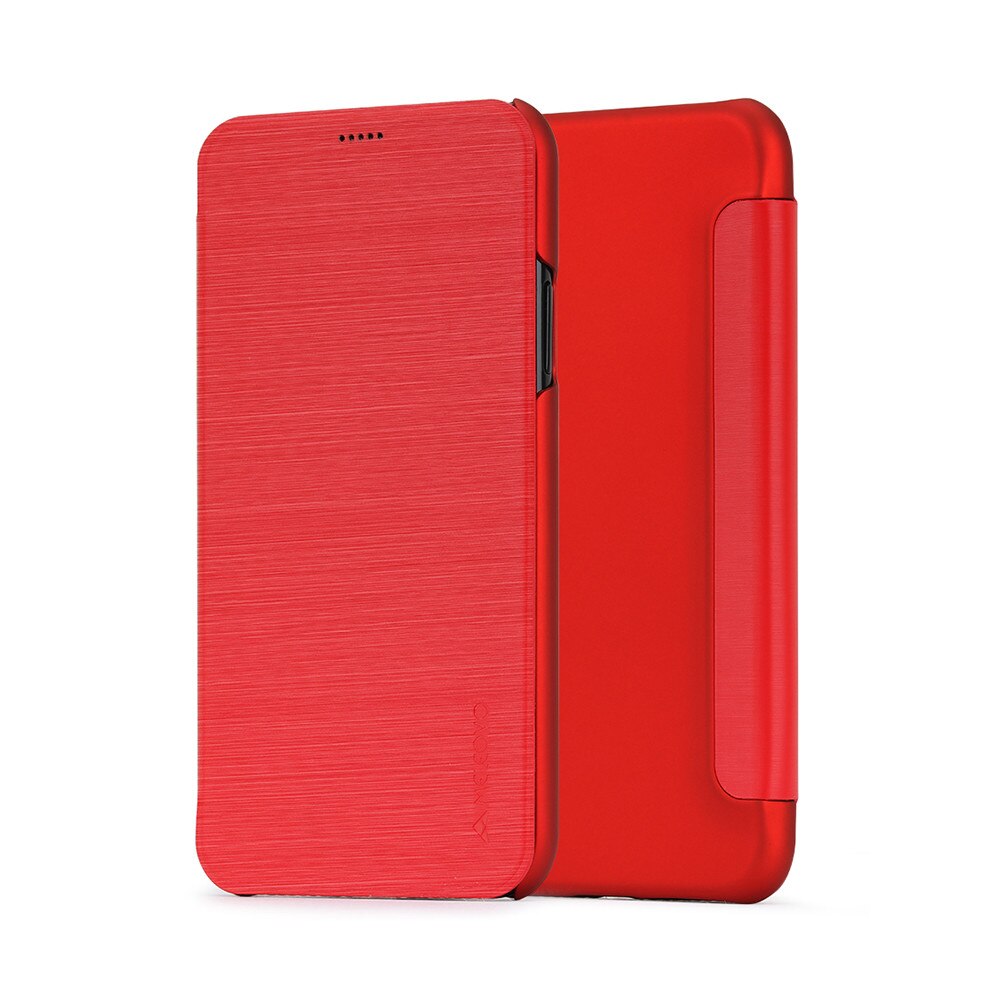 Husa Meleovo Smart Flip pentru iPhone X, Red