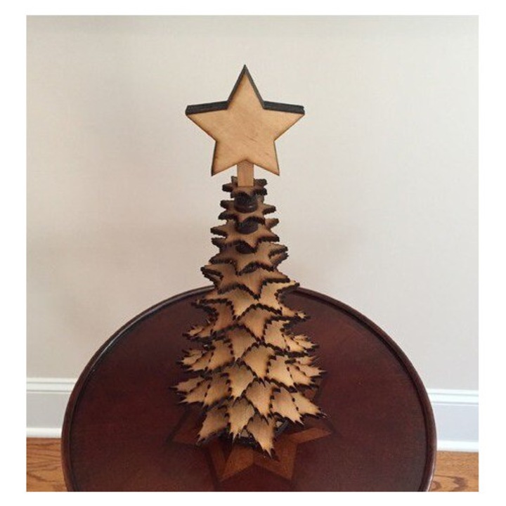 Mini epitrapezio din plywood, Intrahome, 3mm-4mm, 20x20 cm, decorativ