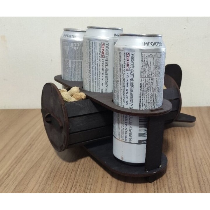 Suporturi bauturi, Intrahome, Airplane Beer Caddy, 3mm-4mm, 30x30cm