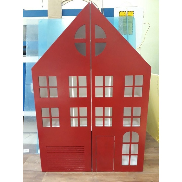 Casuta de papusi, Intrahome, plywood 3mm-4mm, dimensiune 20x20 cm, fabricata in Grecia