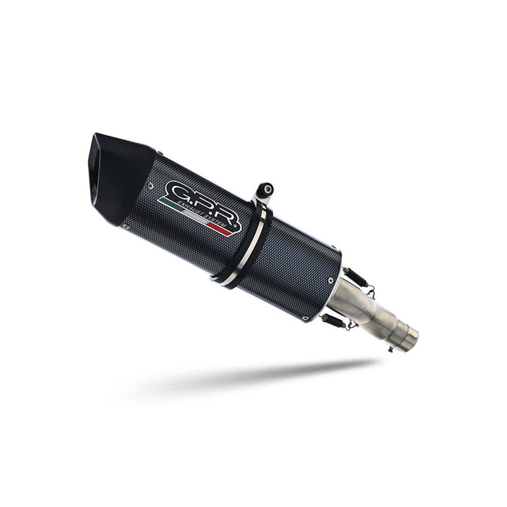 Kipufogó GPR Slip-on Furore Poppy, 310mm, matt fekete, KYMCO QUANNON 125