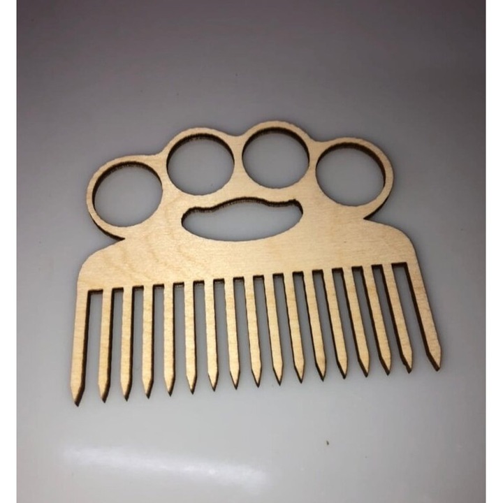 Set perii de par din plywood, Intrahome, 3mm-4mm, 20x20 cm, fabricat in Grecia