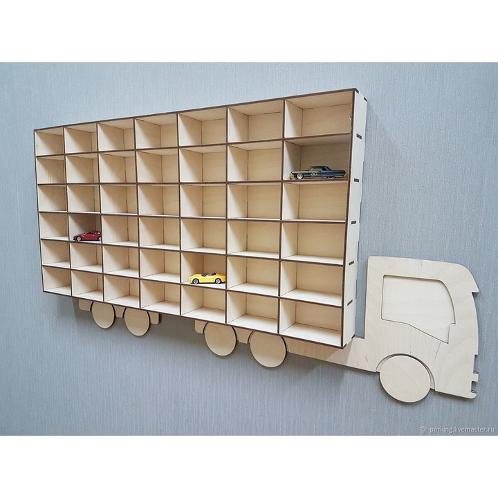 Rafturi din plywood, Intrahome, 3mm-4mm, 30x30cm, set