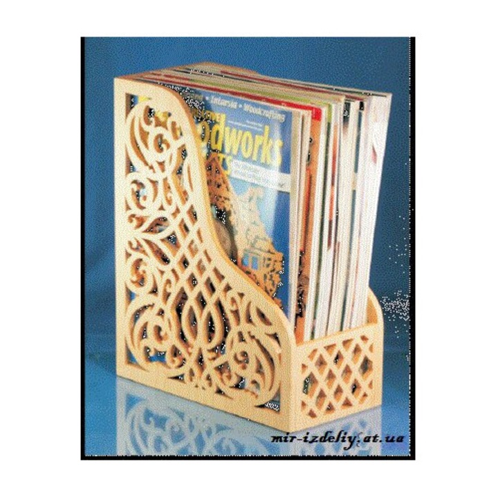 Suport documente, Intrahome, cutie de reviste, 3mm-4mm, 30x30cm, din plywood