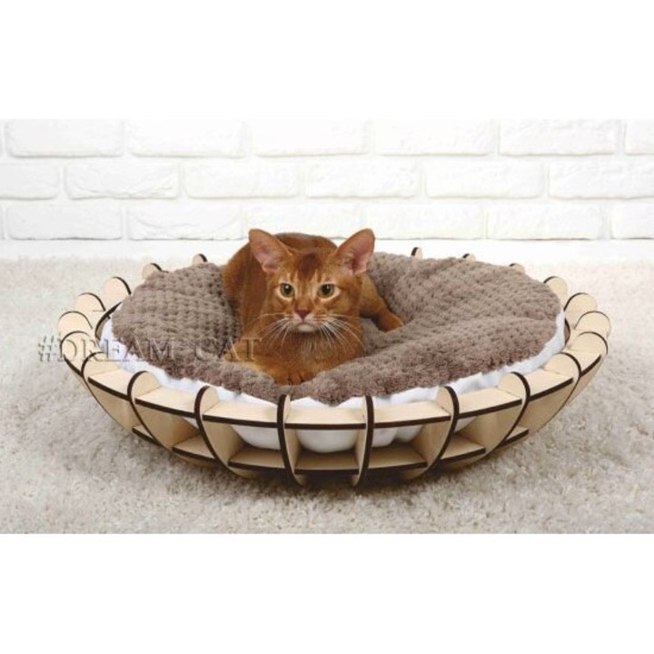 Set de ansambluri de joaca animale, Intrahome, plywood 3mm-4mm, 20x20cm, natural