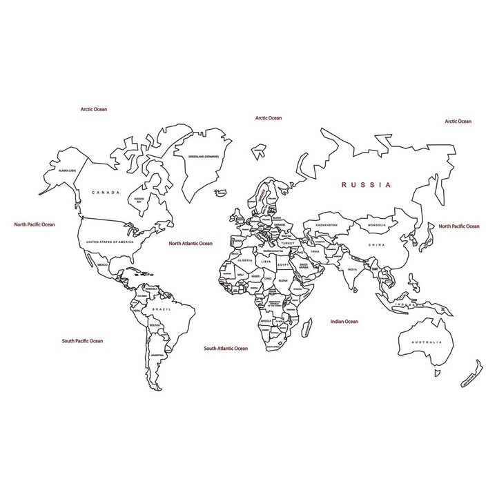 Hartie de perete set, Intrahome, plywood 3mm-4mm, 20x20 cm, fabricat in Grecia