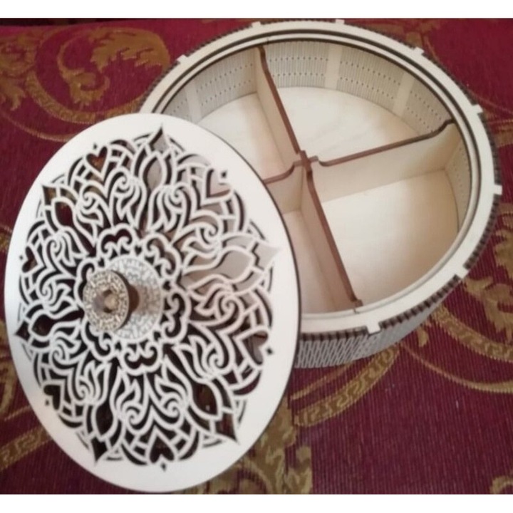 Cutie depozitare Intrahome, plywood 3mm-4mm, 30x30cm, design personalizat, fabricata in Grecia