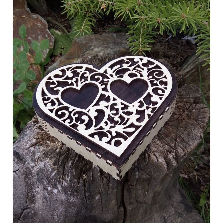 Cutie depozitare, Intrahome, plywood 3mm-4mm, 30x30cm, culoare naturala