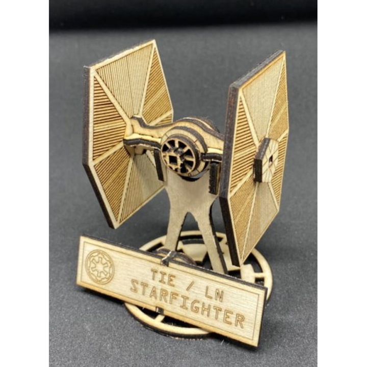 Set jocuri de sah si table, Intrahome, Star Wars TIE Fighter, 3mm-4mm, 30x30cm