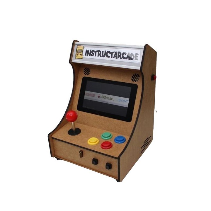 Mini Masina de Arcade Pi-Powered, Intrahome, Plywood 3mm-4mm, pentru DIY