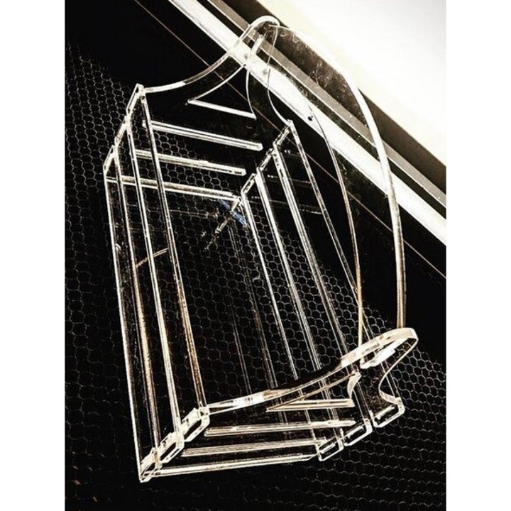 Placa lemn Intrahome, plywood 3mm-4mm, dimensiune 20x20cm, culoare naturala, set de 2 bucati