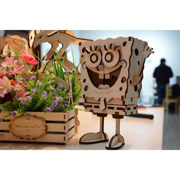 Seturi de artizanat, Intrahome, plywood 3mm-4mm, 30x30 cm, natural