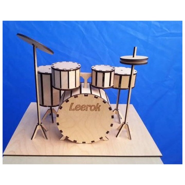 Set instrumente muzicale de jucarie, Archeio, plywood 3mm-4mm, 30x30 cm, fabricat in Grecia