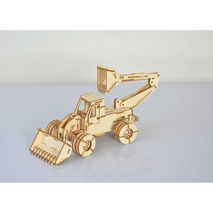 Puzzle 3D, Intrahome, dimensiune 30x30 cm, din plywood 3mm-4mm, fabricat in Grecia