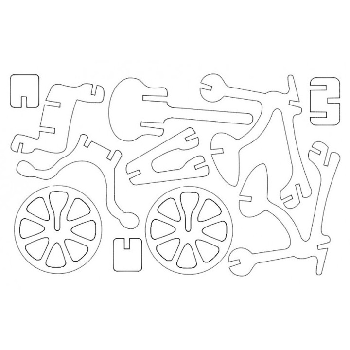 Seturi de artizanat, Intrahome, plywood 3mm-4mm, 30x30 cm, multicolor