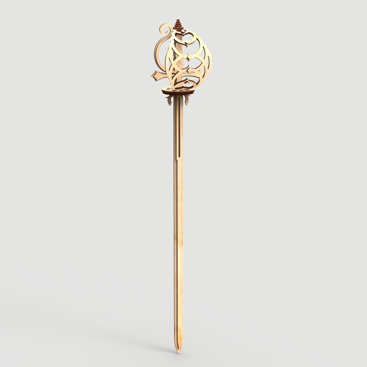 Sabie de jucarie, Intrahome, plywood 3mm-4mm, 30x30 cm, set