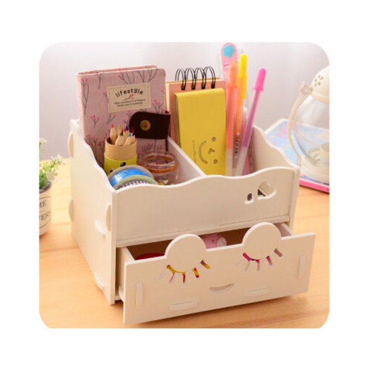 Cutie de depozitare din plywood, Intrahome, 30x30 cm, 3mm-4mm, design personalizat