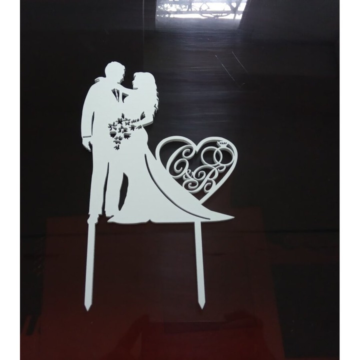 Accesorii pentru petrecere, Intrahome, topper personalizat, 3mm-4mm, 20x20cm