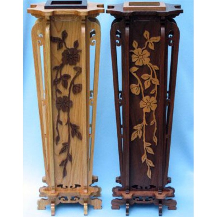 Vaza decorativa, Intrahome, plywood 3mm-4mm, 30x30 cm, set