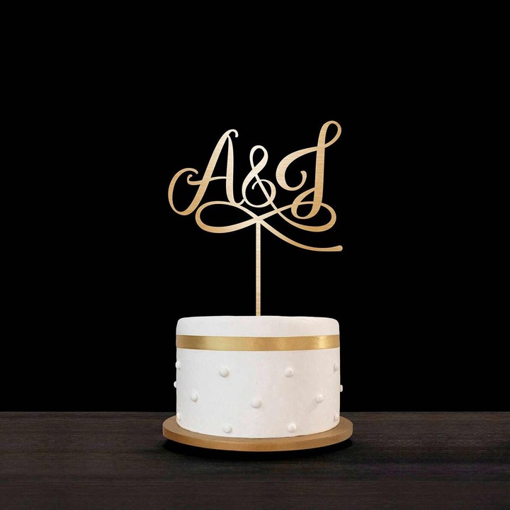 Accesorii pentru petrecere, Archika Cake Topper, 20x20 cm, plywood 3mm-4mm, multicolor