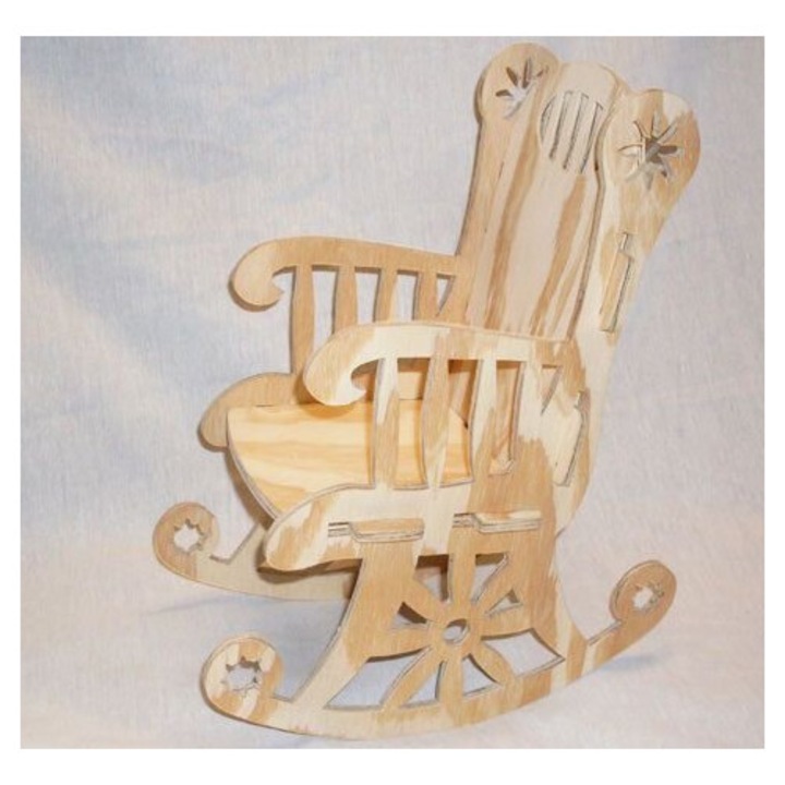 Scaun balansoar, Intrahome, proiect CNC, 3mm-4mm, 30x30cm, din plywood