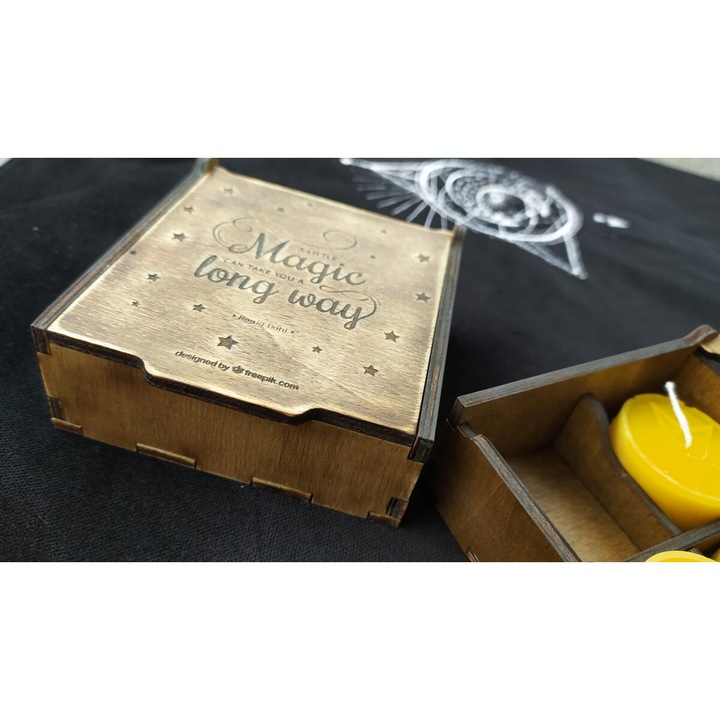 Cutie depozitare, Intrahome, 30x30cm, plywood 3mm, cu capac