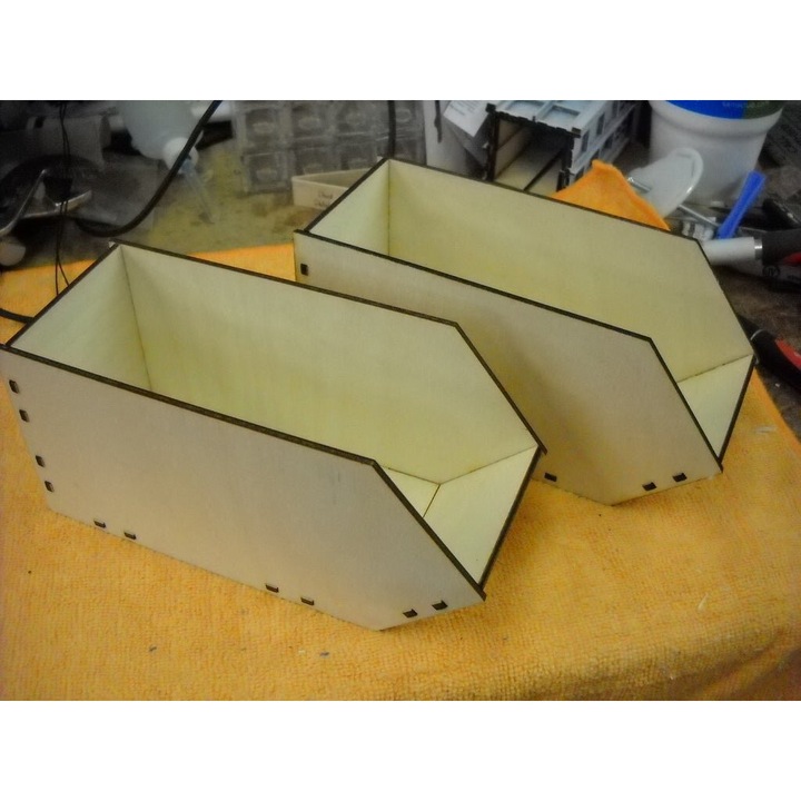 Cutie depozitare, Intrahome, plywood 3mm-4mm, 30x30cm, fabricata in Grecia