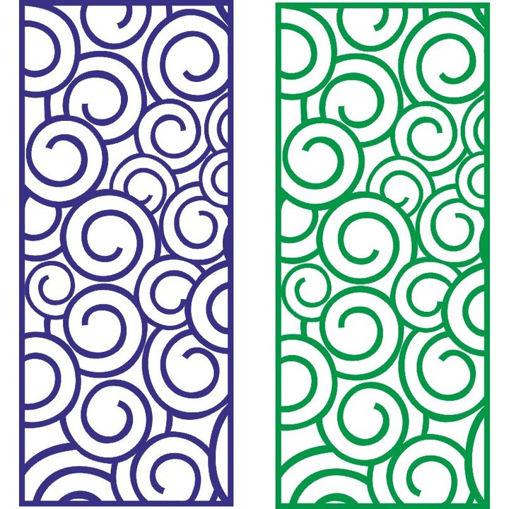 Placa lemn Intrahome, plywood 3mm-4mm, dimensiune 30x30 cm, design cercuri abstracte, set