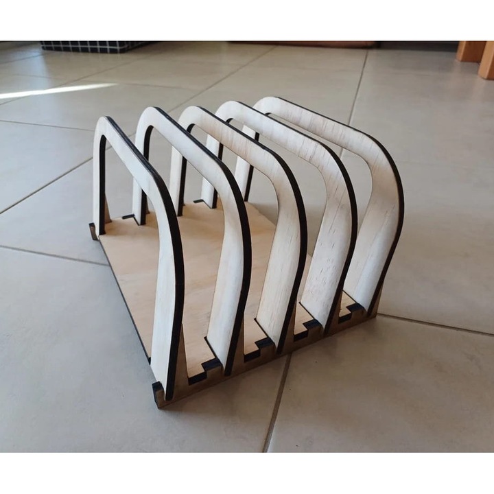 Suport pentru tableta si laptop, Intrahome, plywood 3mm-4mm, dimensiune 30x30 cm, fabricat in Grecia