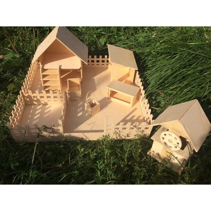 Set de placaj din lemn Intrahome, 3mm-4mm, 30x30 cm, pentru proiecte DIY