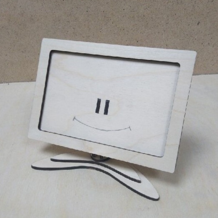 Masa de conferinta, Intrahome, plywood 3mm-4mm, 30x30cm, set cu baza