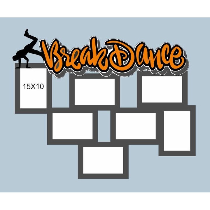 Rame foto clasice, Intrahome, Break Dance, 3mm-4mm, 30x30cm