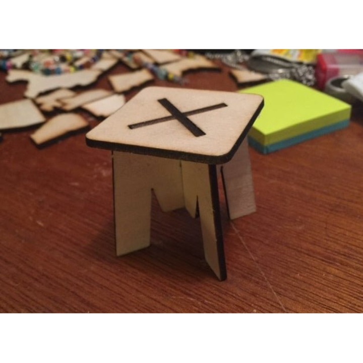 Placa decorativa, Intrahome, plywood 3mm-4mm, 30x30cm, natural