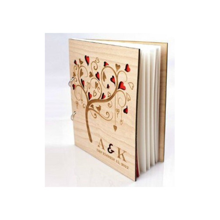 Album foto, Intrahome, fanera 4mm, 30x30cm, pentru taiere laser si gravura