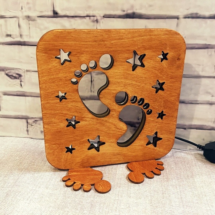 Veioza Diakosmetiko, Intrahome, plywood 3mm-4mm, 20x20cm, culoare naturala