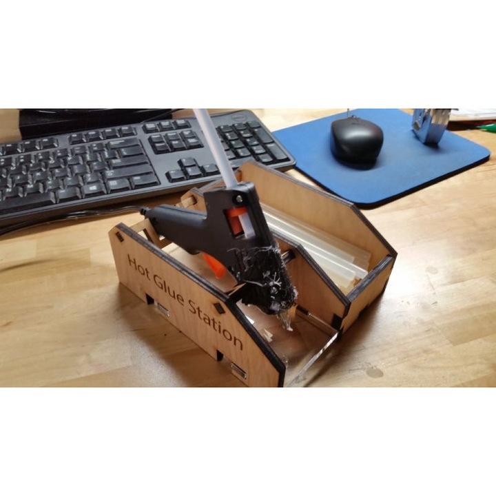 Accesorii pistoale de lipit, Intrahome, plywood 3mm-4mm, 30x30cm, set