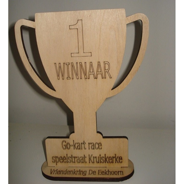 Seturi de artizanat, Intrahome, plywood 3mm-4mm, 30x30cm, Trophy Cup 6mm