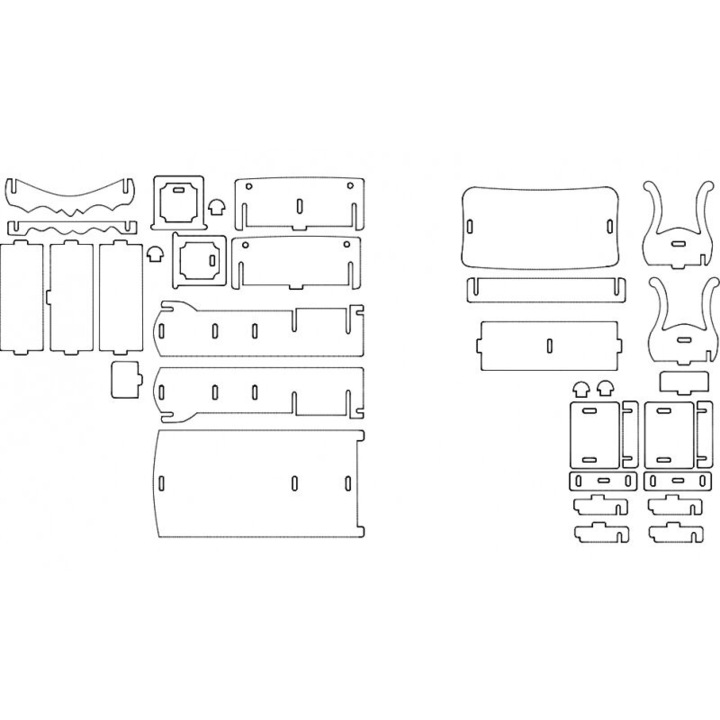 Placi lemn, Intrahome, plywood 3mm-4mm, 20x20cm, set