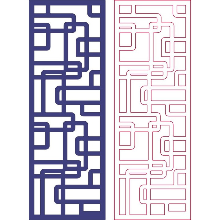 Placa decorativa, Intrahome, plywood 3mm-4mm, 30x30 cm, design 2D