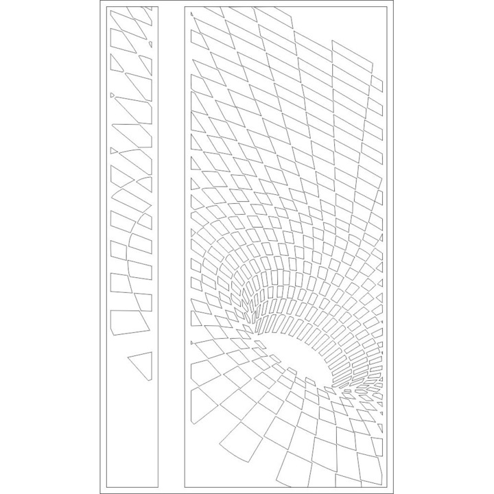 Usa interior, Intrahome, model Illusion, plywood 3mm-4mm, dimensiune 30x30 cm