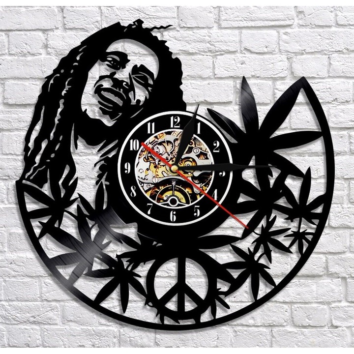 Placa decorativa, Intrahome, plywood 3mm-4mm, 30x30cm, Bob Marley