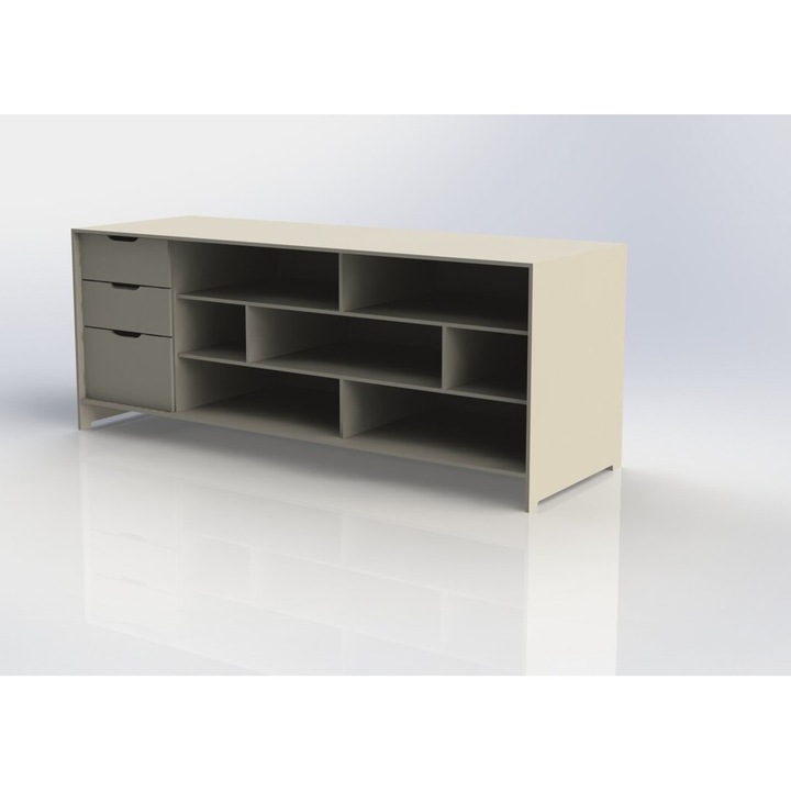 Rafturi din plywood, Intrahome, 3mm-4mm, 30x30cm, set 6 bucati