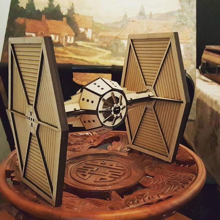 Puzzle Star Wars Tie Fighter 3D, Intrahome, 3mm-4mm, 30x30cm