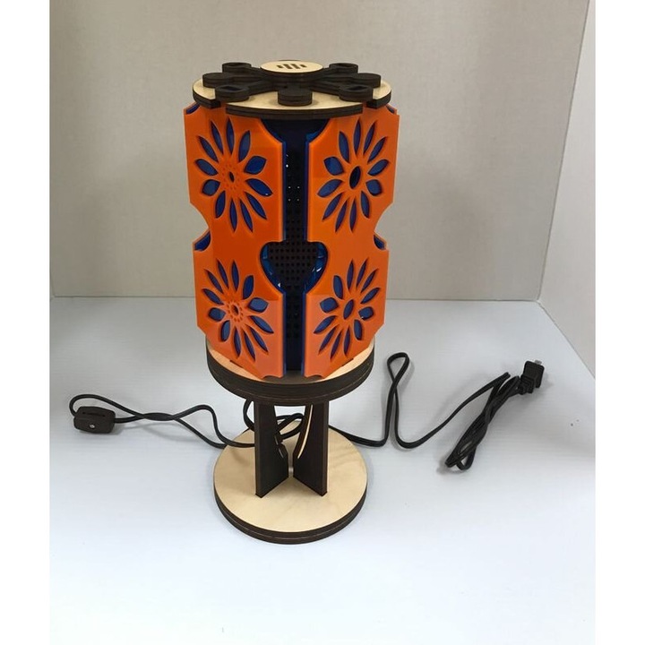 Placa lemn Intrahome, plywood 3mm-4mm, 30x30 cm, pentru decorare CNC, colorat cu umbre